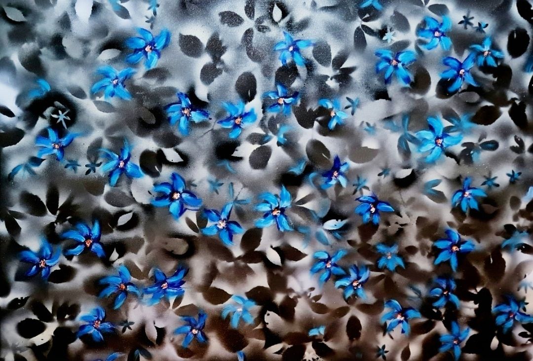 ArteDiAlina.com painting: Gentiana Verna